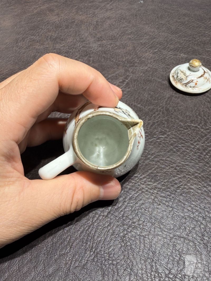清乾隆 粉彩花鸟纹茶具一套25件 - 图66